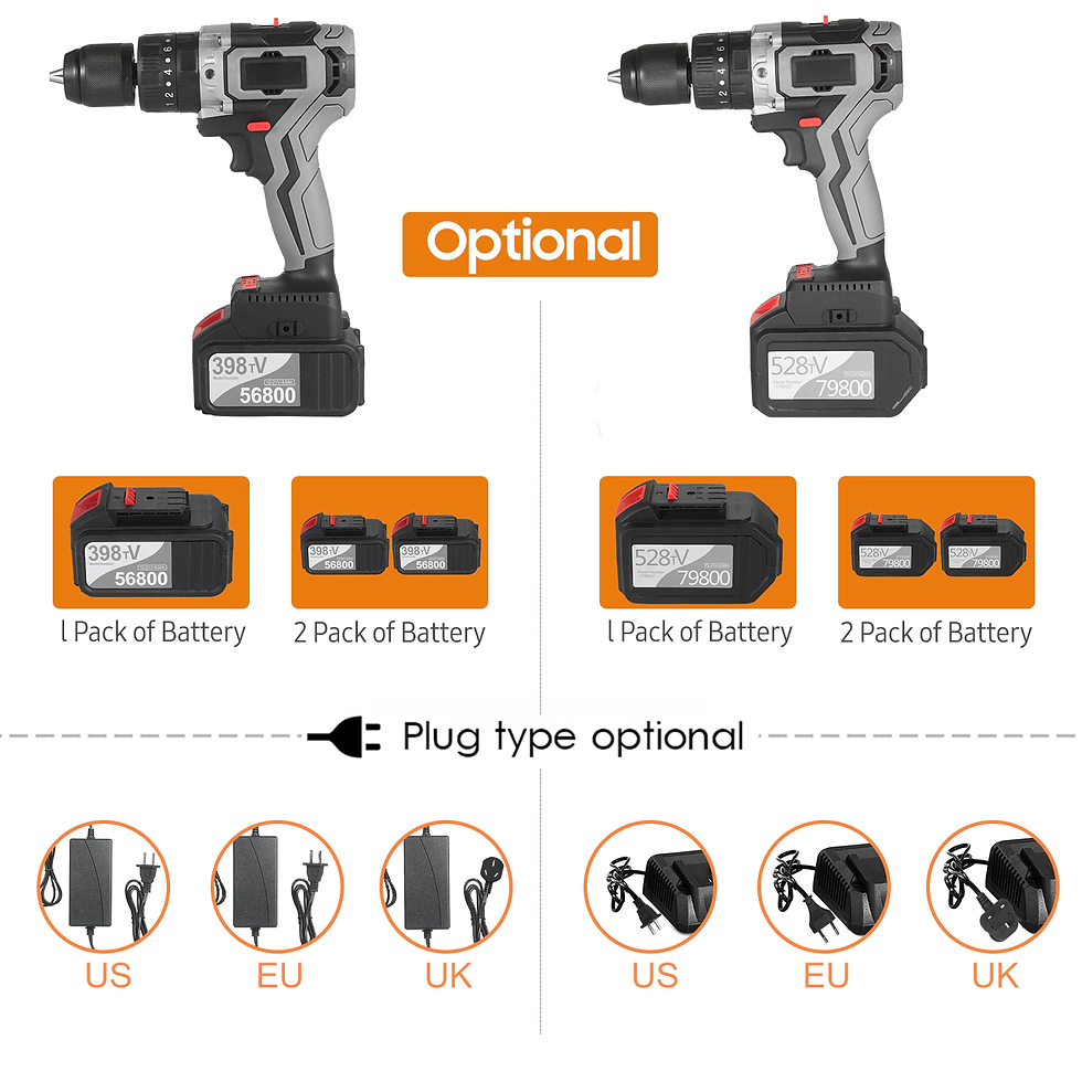 Miniature : Cordless Drill Driver Brushless Electric Drill 21V 6.0A 