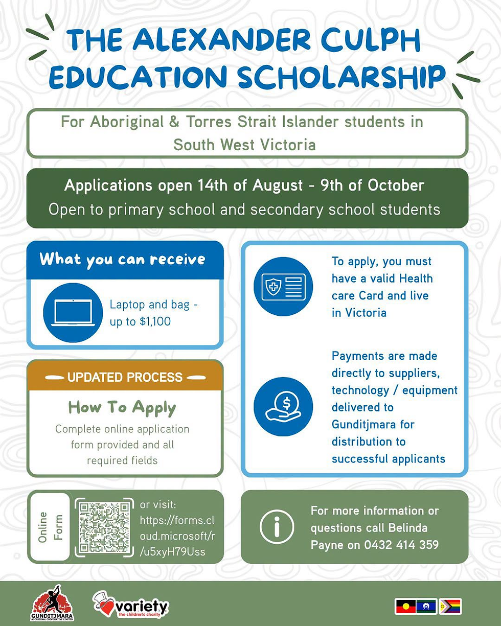 2 weeks left to apply for 'The Alexander Culph Education Scholarship'