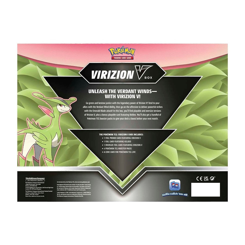 Thumbnail: Fusion strike & Lost Origin! Virizion V Box - Sword and Shield - Pokémon TCG seen from the back toploaded.co.uk