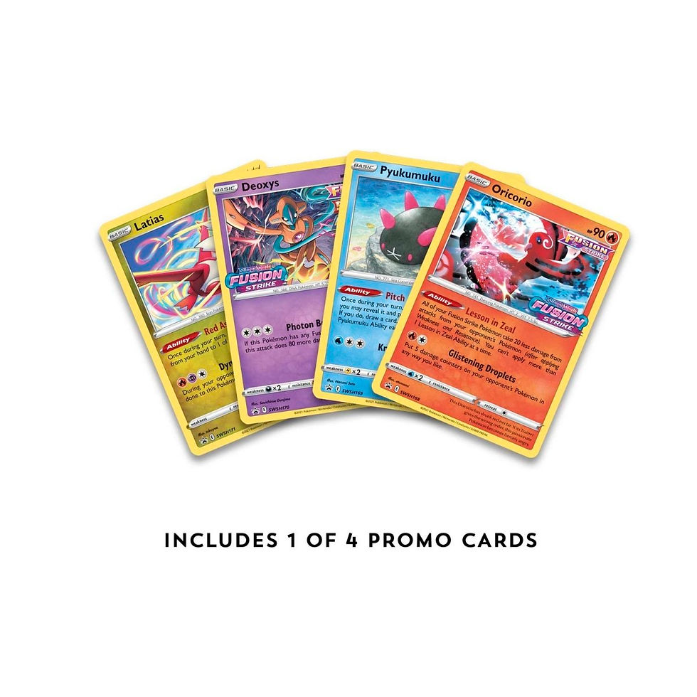 Thumbnail: Fusion Strike Build and Battle Bundle - Sword & Shield - Pokémon TCG promo cards inside toploaded.co.uk