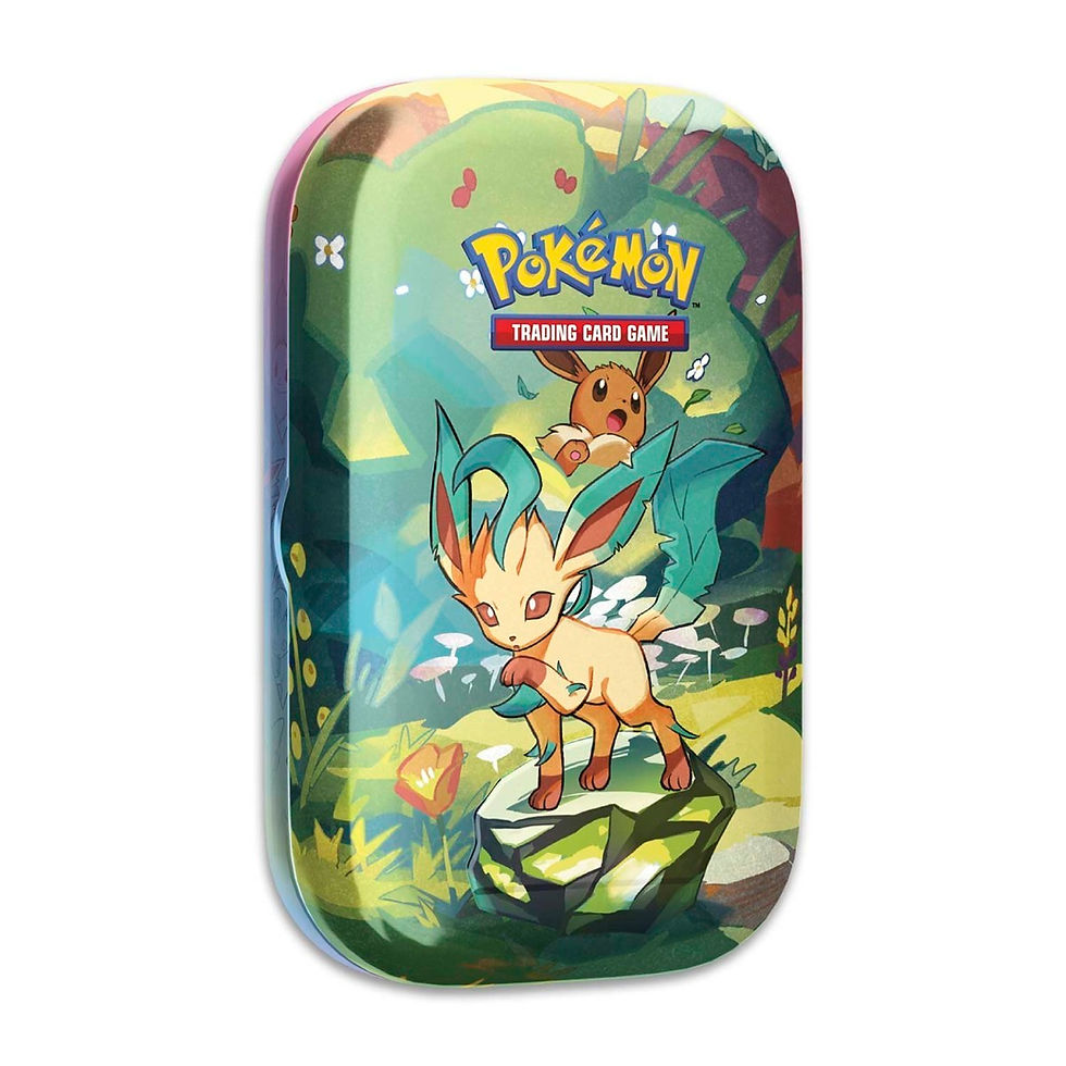 Thumbnail: Prismatic Evolutions - 1x Mini Tin (Random Assortment) - S&V - Pokémon TCG leafeon minitin toploaded.co.uk