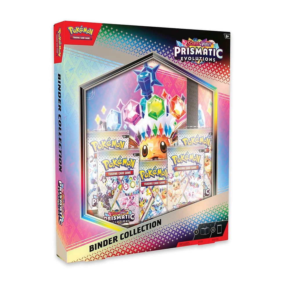 Prismatic Evolutions - Binder Collection - Scarlet and Violet - Pokémon TCG seen from the front toploaded.co.uk