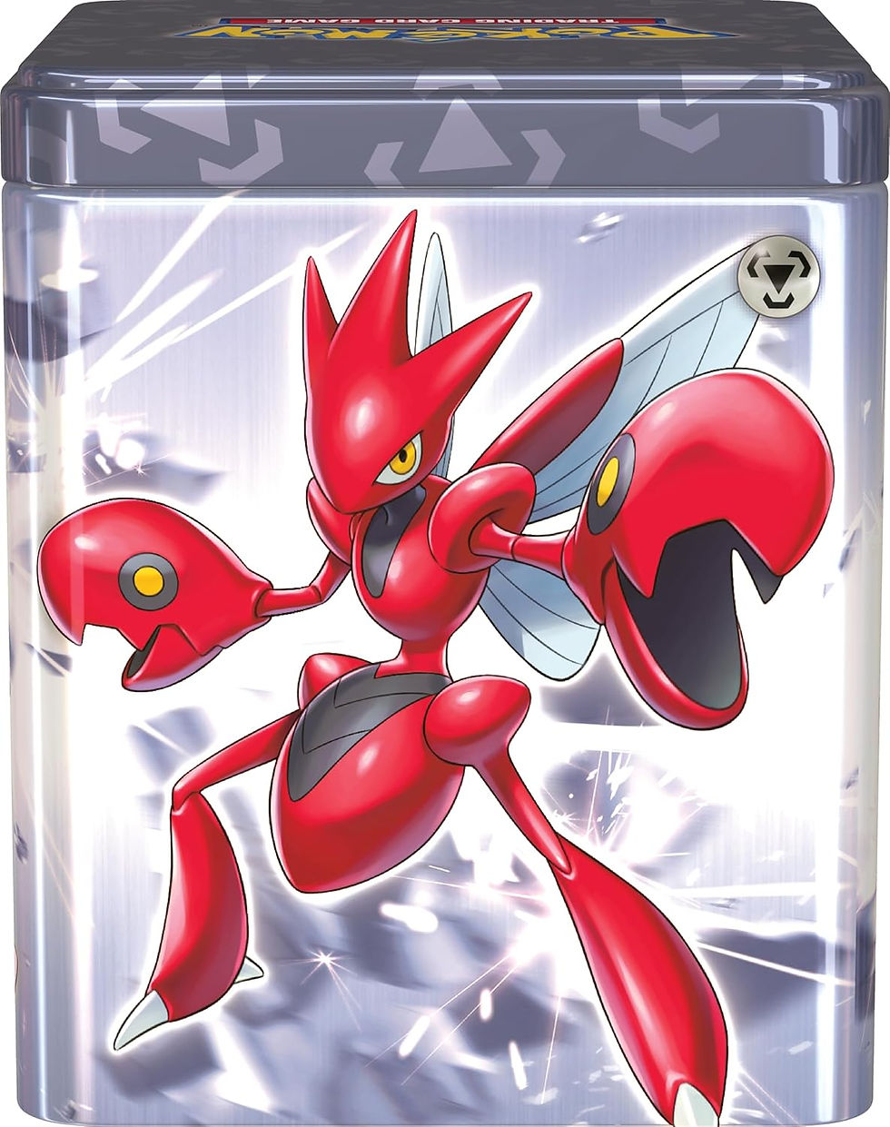 Thumbnail: 2024 Stacking Tins - Sword & Shield/Scarlet & Violet - Pokémon TCG scizor toploaded.co.uk