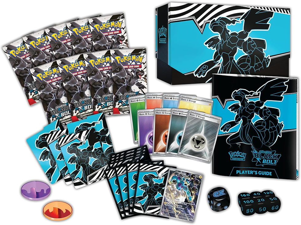 Thumbnail: Black Bolt ETB Elite Trainer Box - Scarlet & Violet - Pokémon TCG  content inside toploaded.co.uk