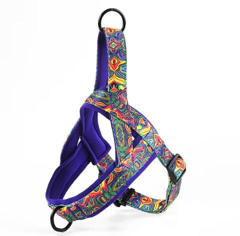 Nylon Dog Harness, Adjustable Chest Strap, Sizes S to XXL, 5 Colors
