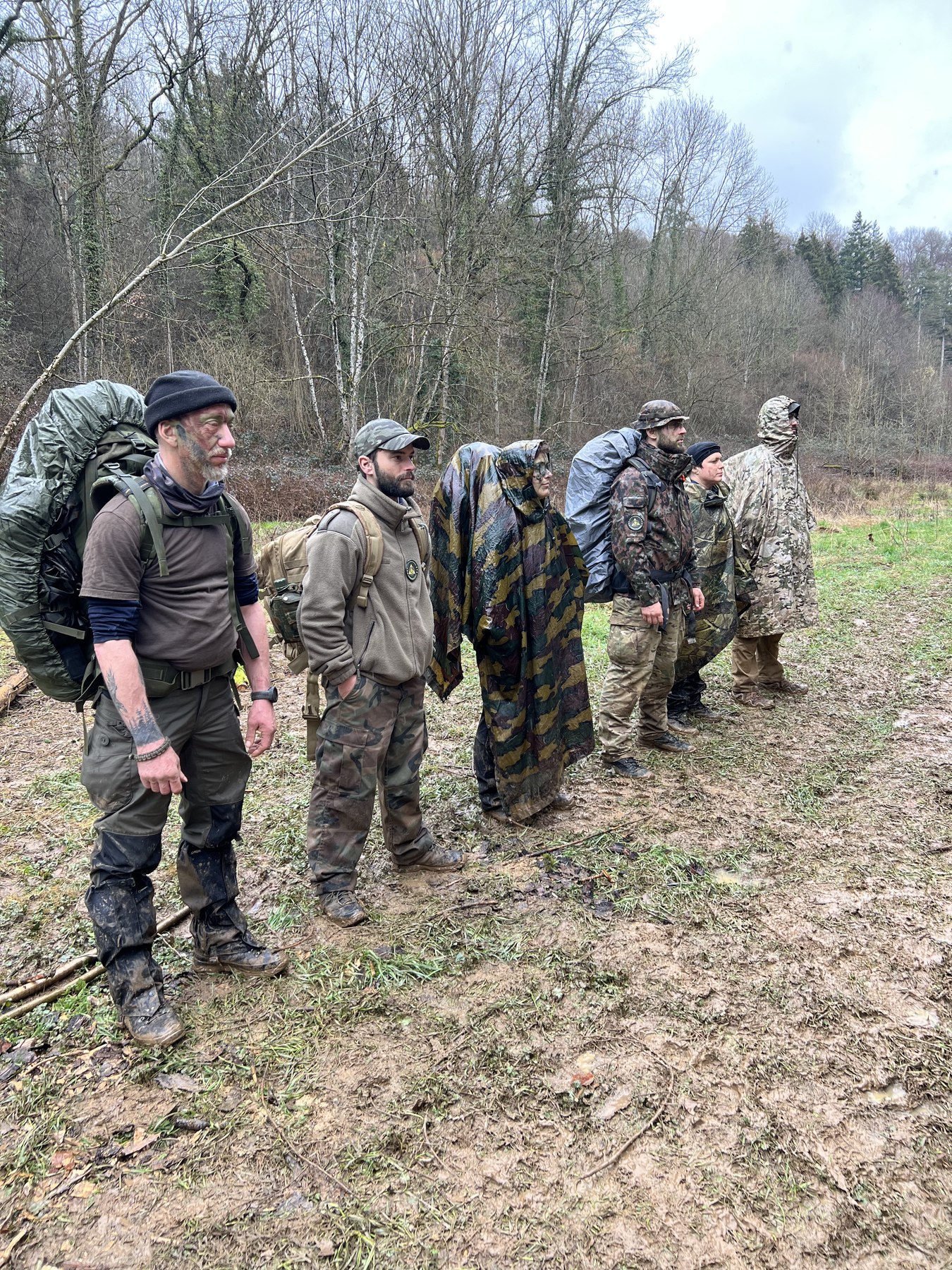 DSS participants beside woodland during previous field training