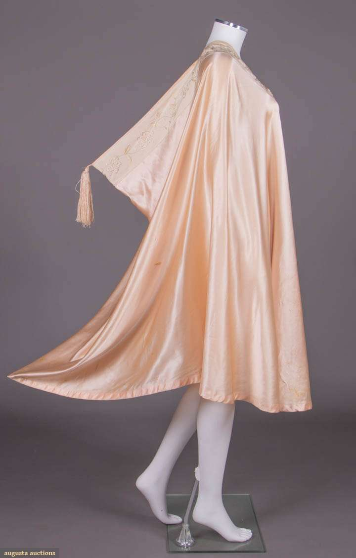 A 1910's Blush Pink Silk Burnoose by Liberty of London.
