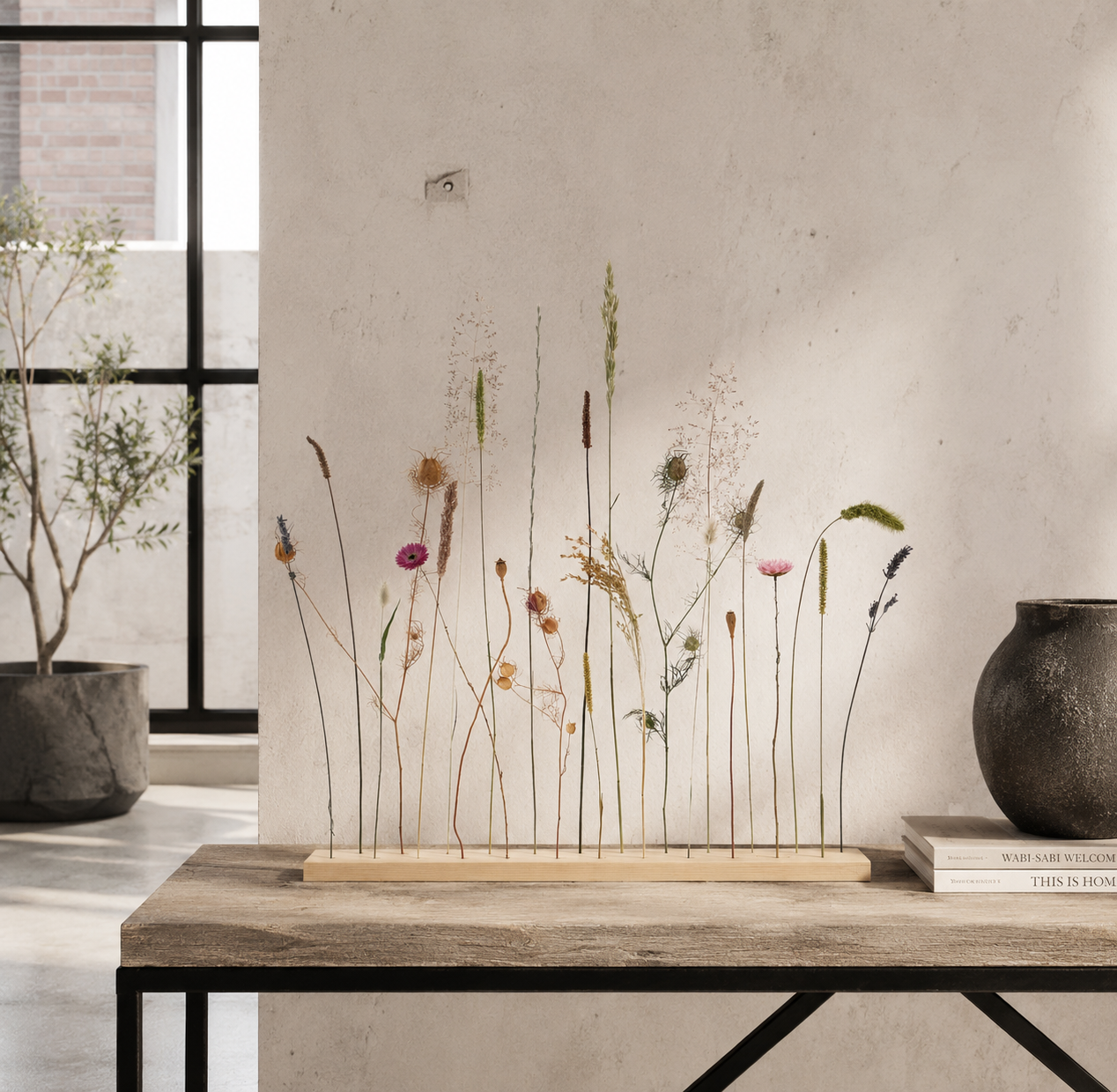 Frame met Droogbloemen