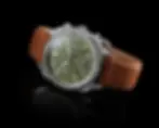 Cronografo Bulova con quadrante verde e cinturino in pelle marrone