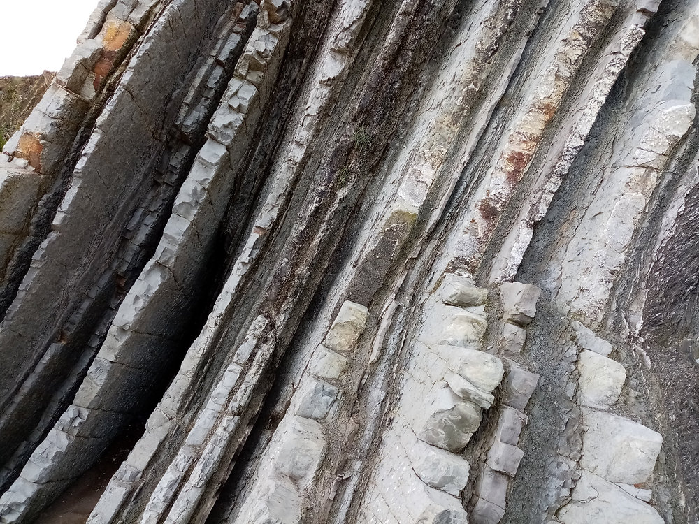 Die Felsen von Zumaia