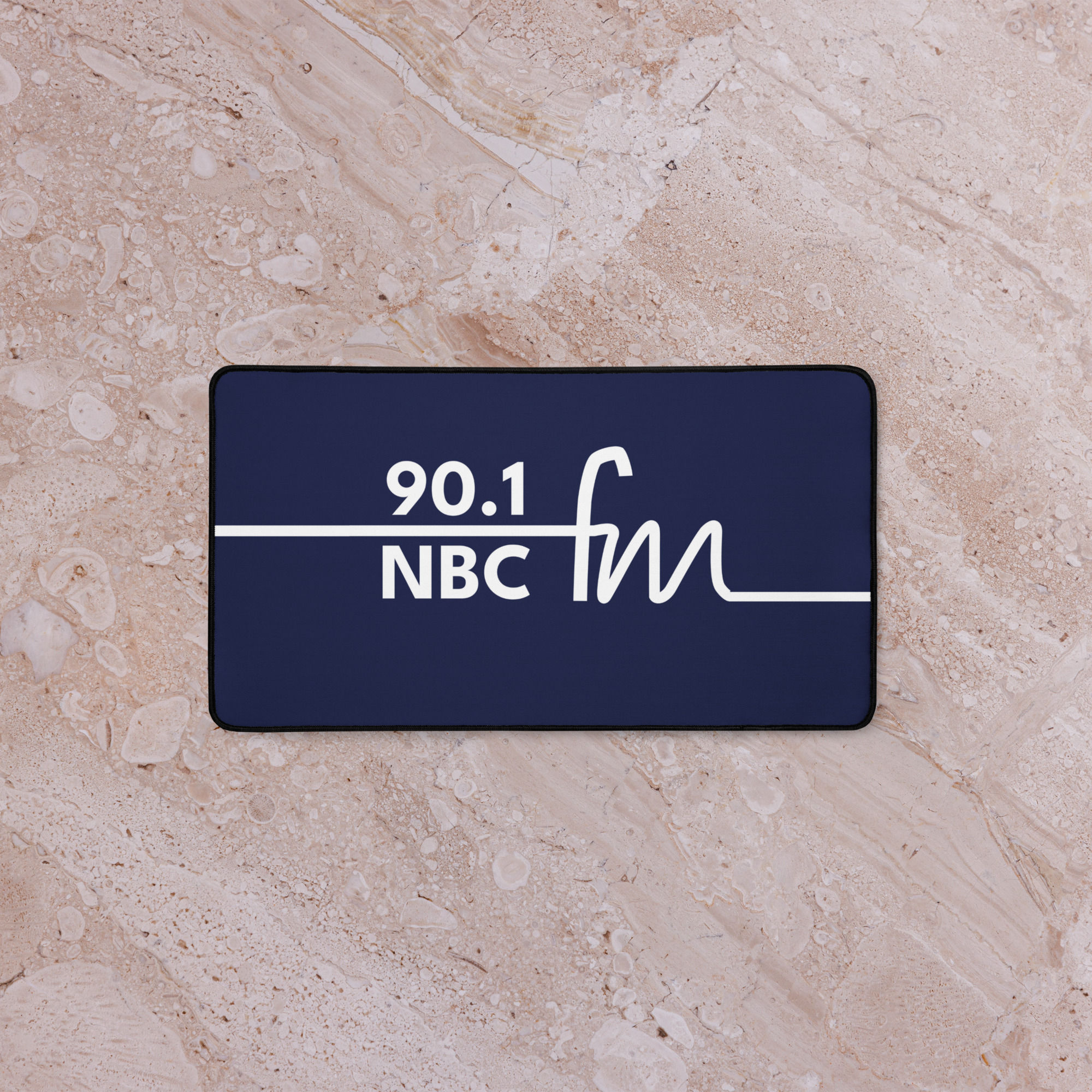 90.1 NBC FM Desk Mat Blue