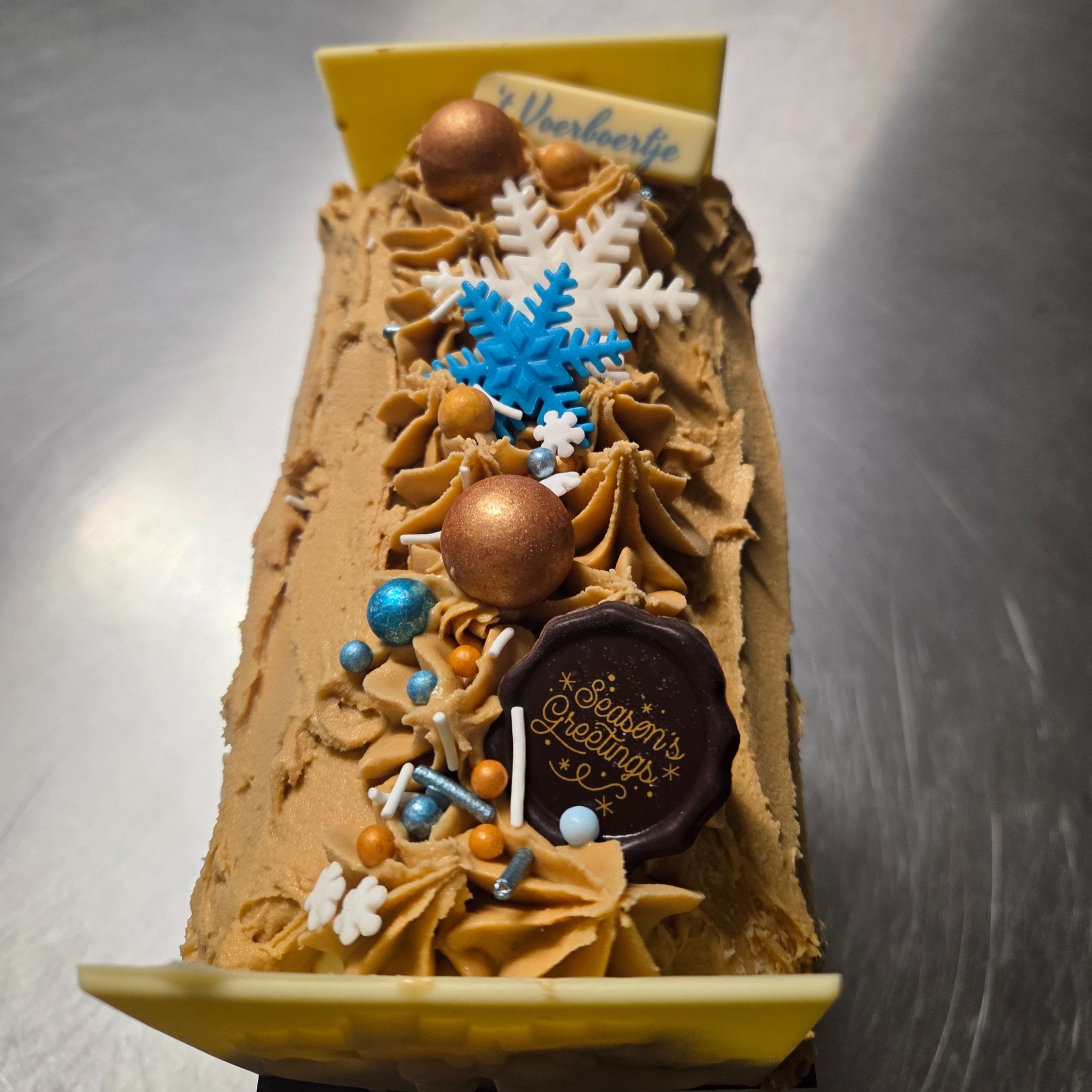 Vanille/mokka ijstaart