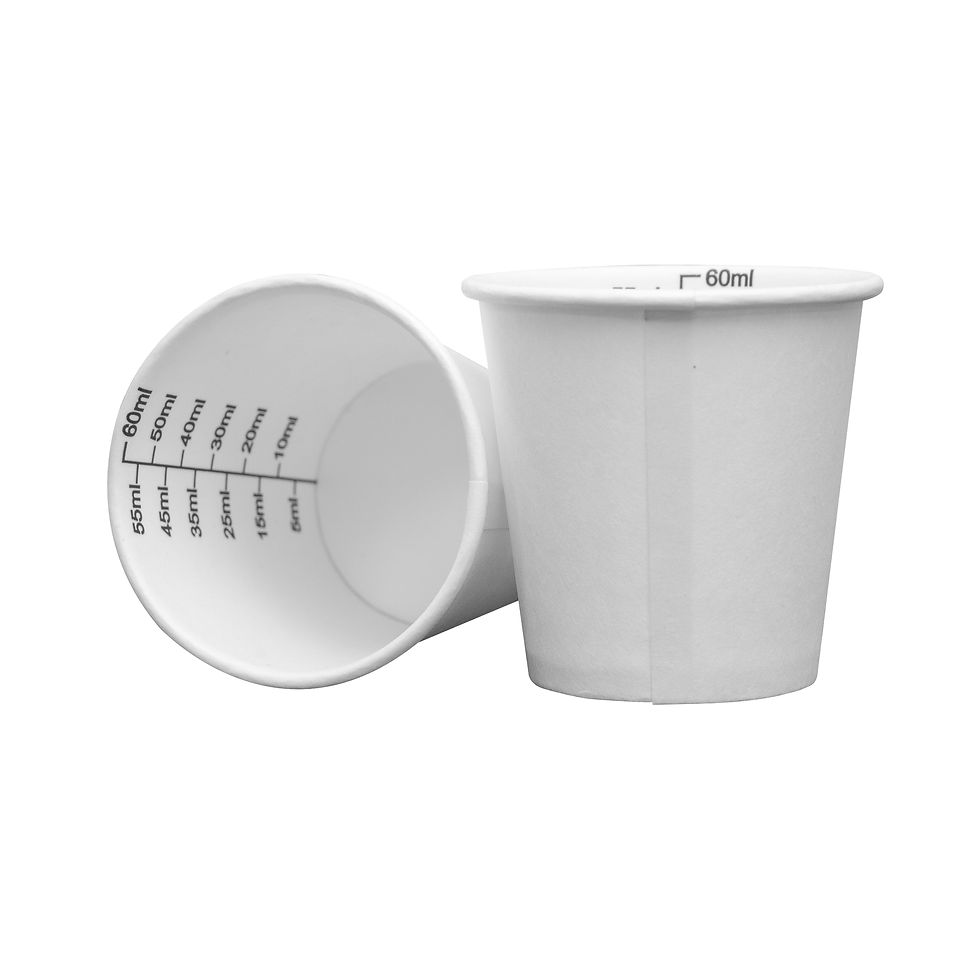 Ecoaid® Biodegradable Paper Medication Cup with Graduation | Ecoaid