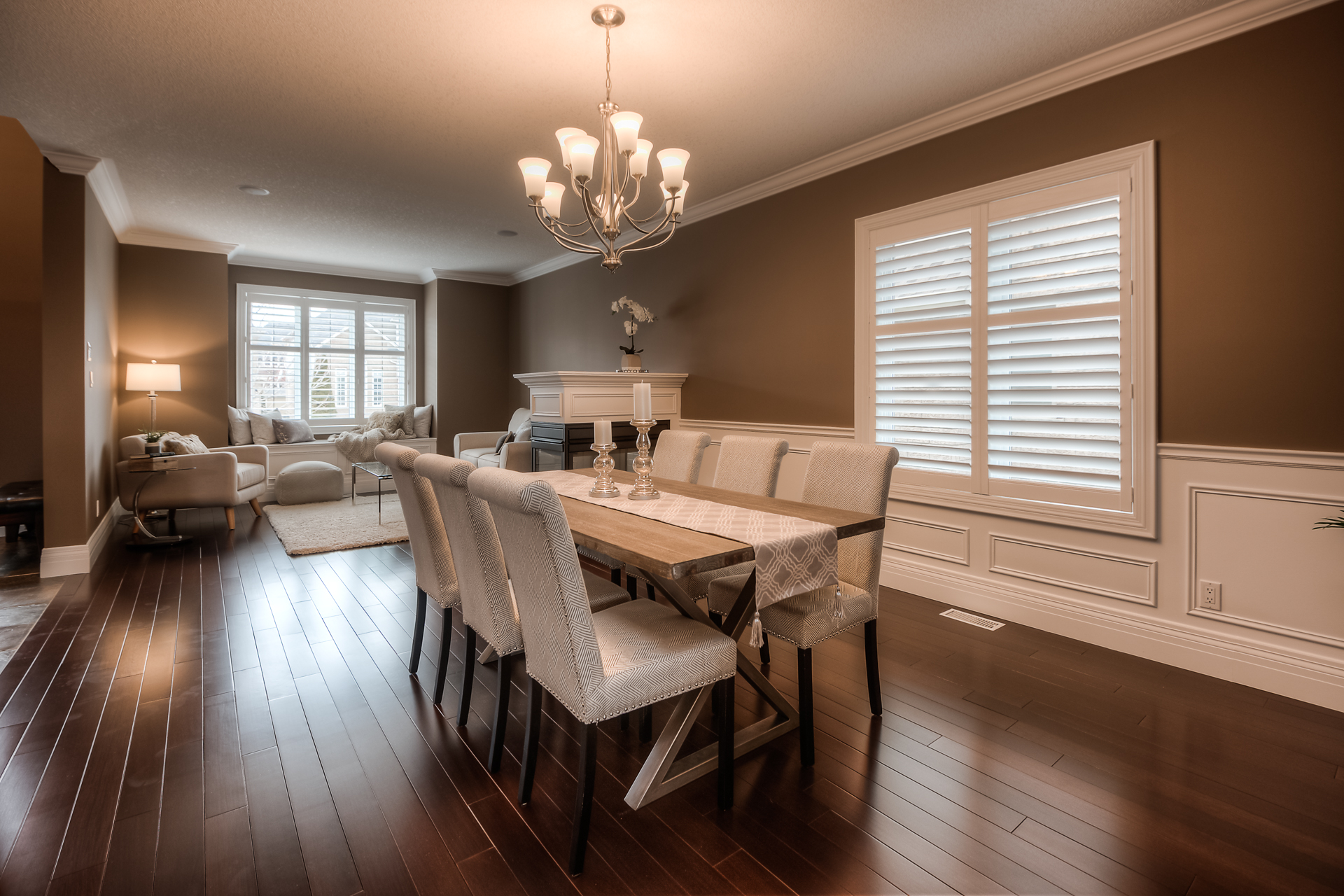 Dining Room & Living Room Staging