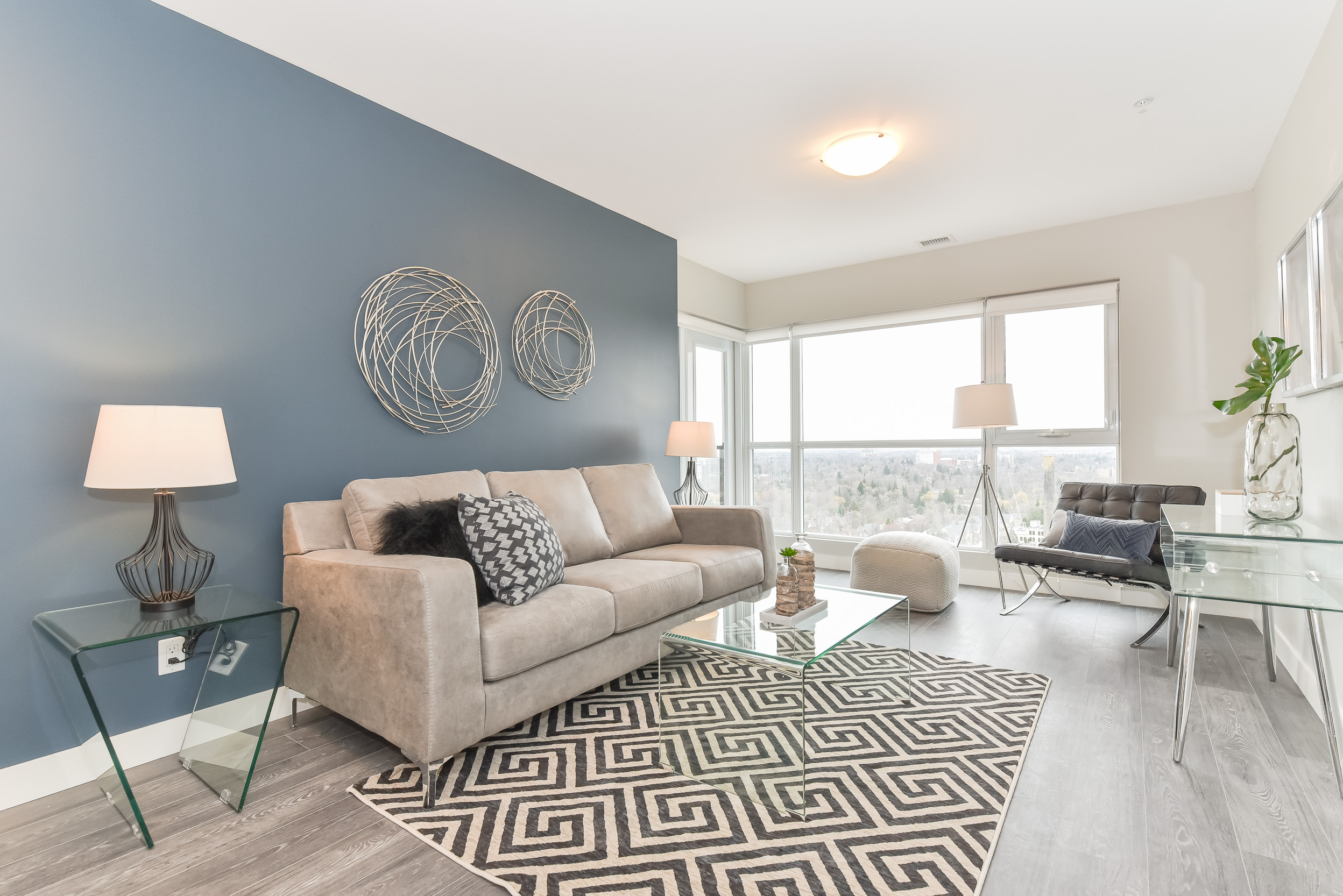 Condo Living Room Staging