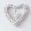 Thumbnail: hanging hearts gray white artificial wreaths