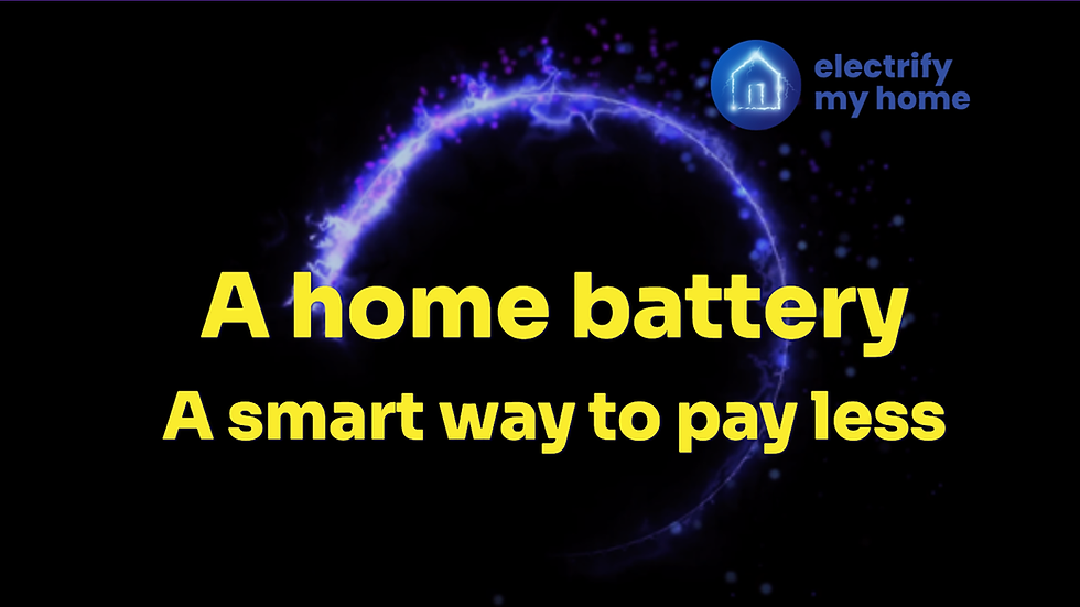 How a home battery saves you money