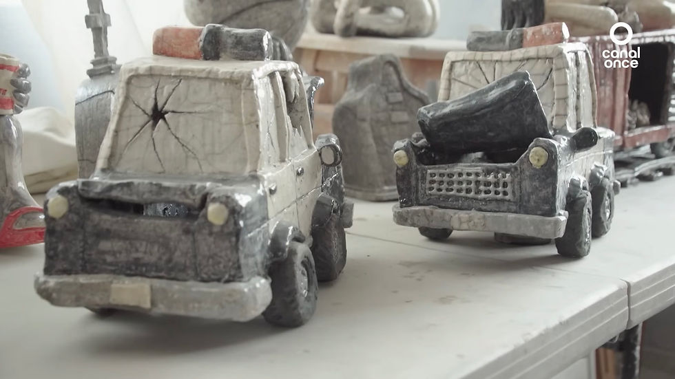 Ceramic artwork by Eles Crew