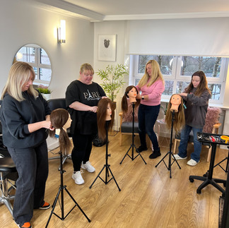 Small group braid workshop in Glasgow Scotland