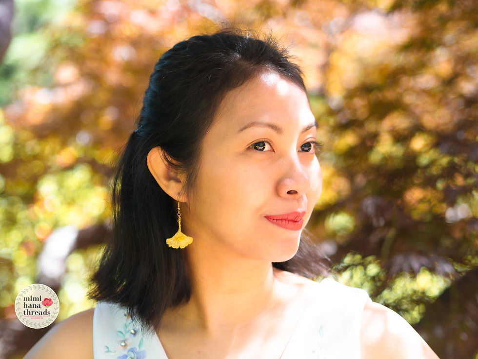Thumbnail: Ginkgo Leaf Earrings