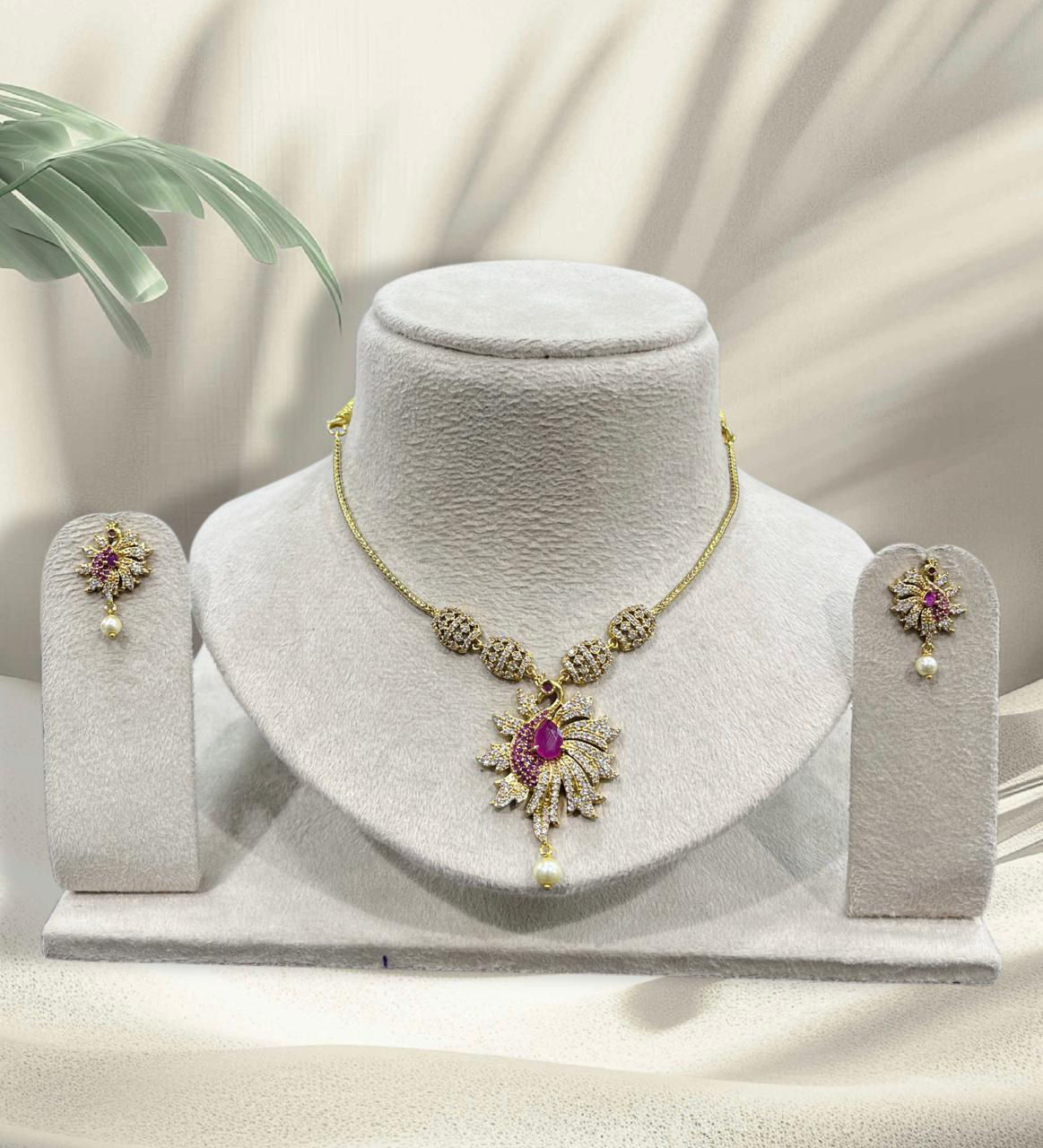 Peacock design necklace 