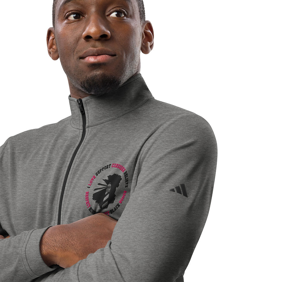 Thumbnail: Support Black Women Quarter zip pullover