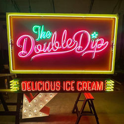 Ice Cream Shop Custom Neon Sign