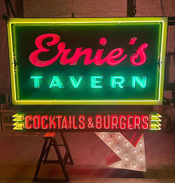 Ernie's Tavern Custom Neon