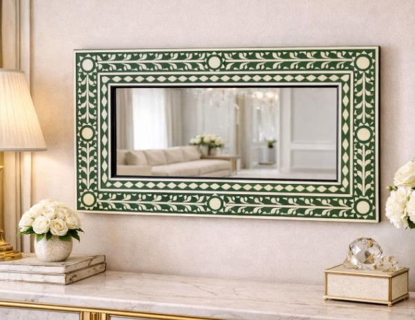 Thumbnail: Bone Inlay Mirror Frame
