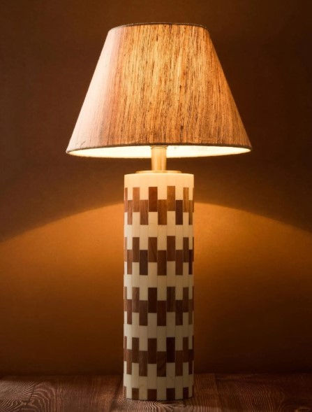 Thumbnail: Bone Inlay Lamp Base
