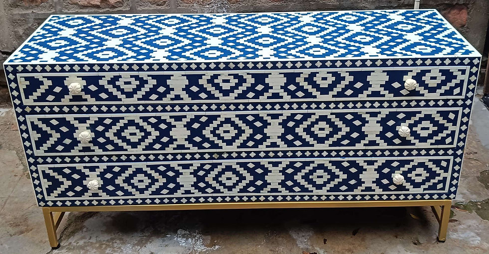 Thumbnail: Bone Inlay Chest Of Drawers