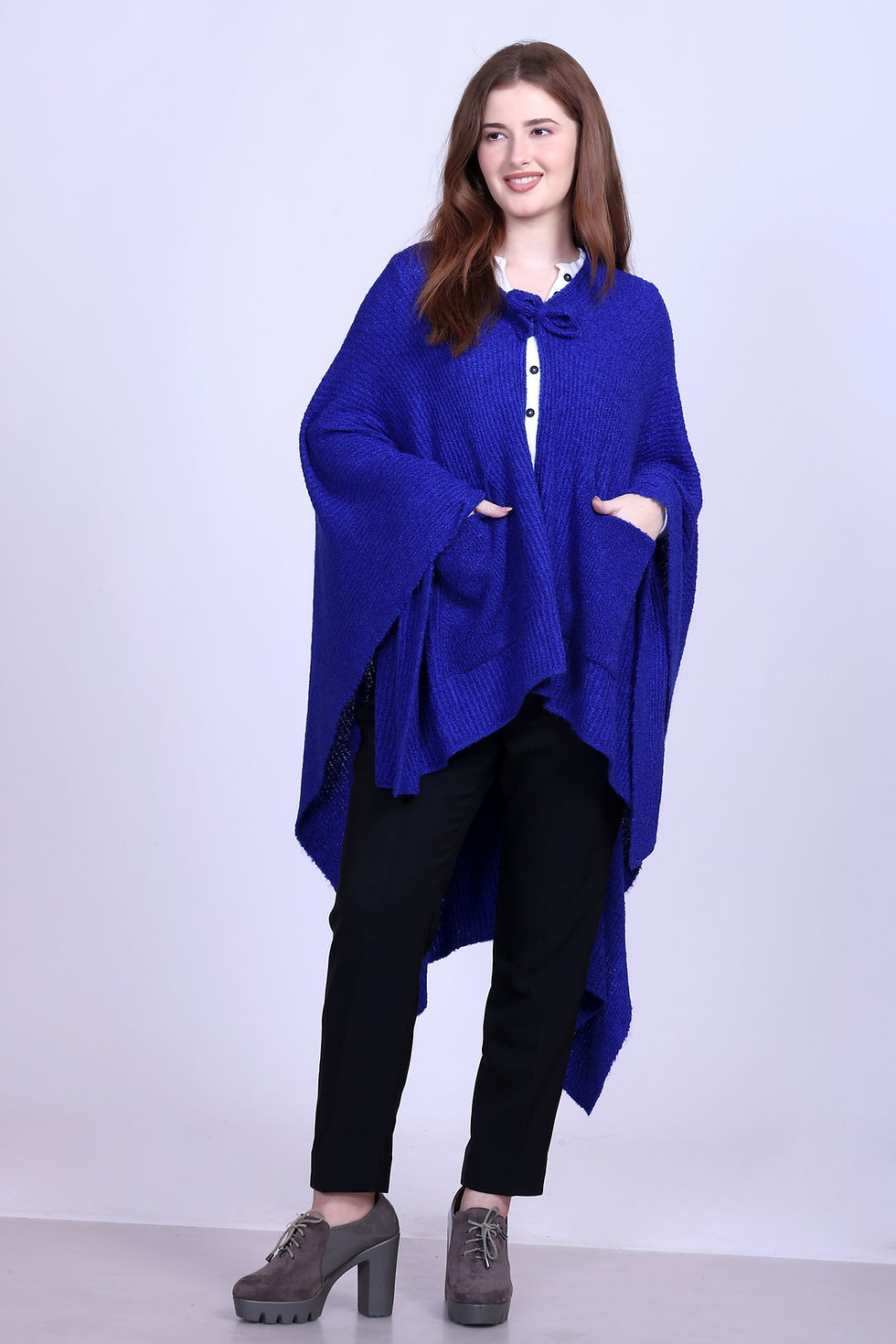 Thumbnail: 513 Women Bow-tie Kimono Shrug