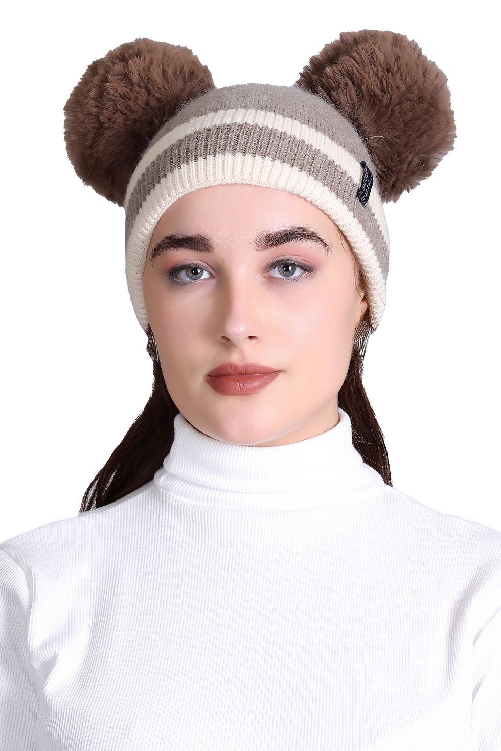 Thumbnail: 513's Women Pom-Pom Beanie Cap