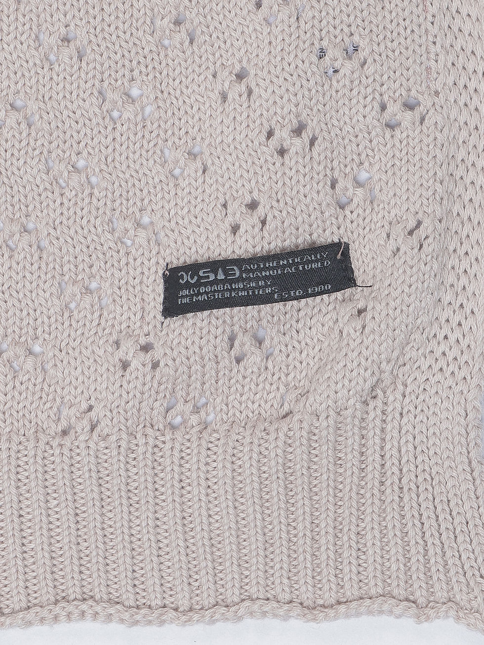 Thumbnail: Pink Pointelle Baby Knit 100% Cotton Blanket Throw