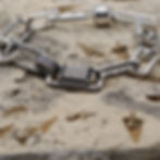 Bracelet charms argent 925 nacre de Tahiti foncée personnalisable_ Vue d'ensemble