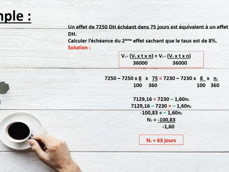 ÉQUIVALENCE DE DEUX EFFETS