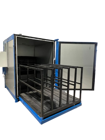 Horno secadero con carro de carga