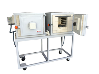 Hornos eléctricos de alta temperatura con mirilla, para tratamientos térmicos.