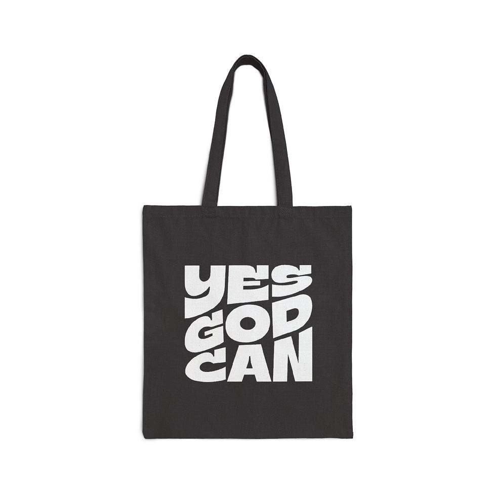 Thumbnail: "Yes God Can" Cotton Canvas Tote Bag
