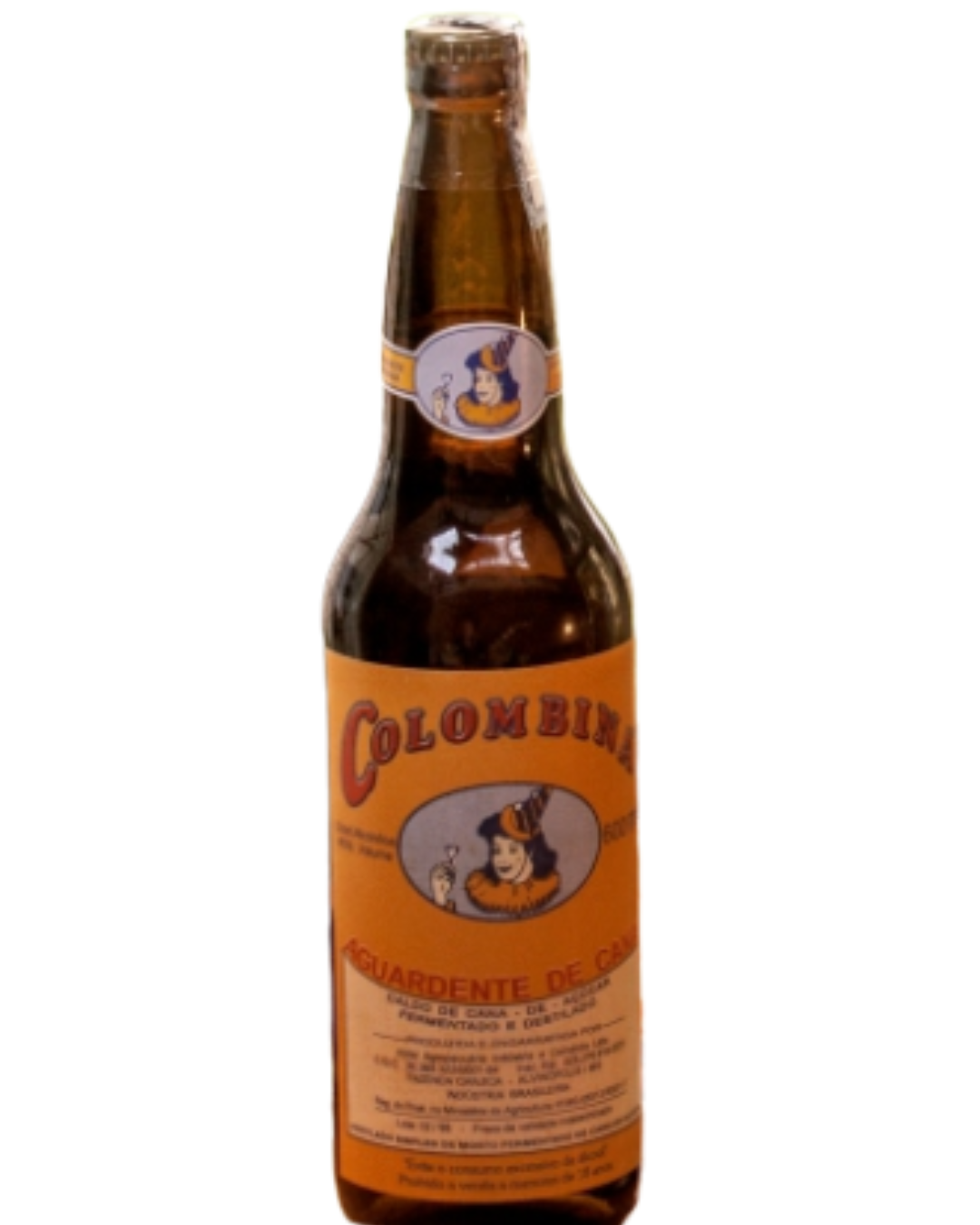 Cachaça Colombina 600ml Raridade Garrafa Âmbar
