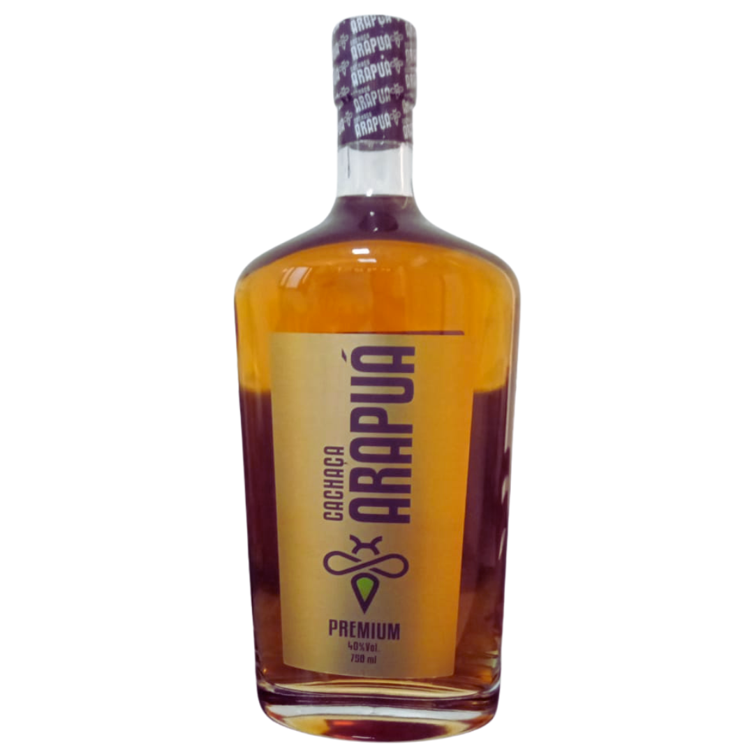 Cachaça Arapuá Premium Ouro Carvalho Americano 750ml