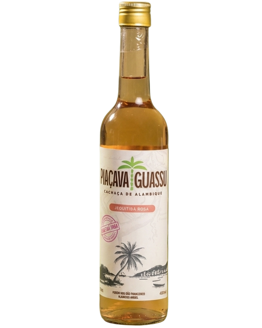 Cachaça Piaçava Guassu Jequitibá Rosa 500ml