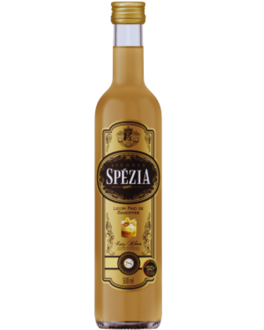 Licor Fino de Banoffee Spézia 500ml Aroma Envolvente e Sabor Marcante