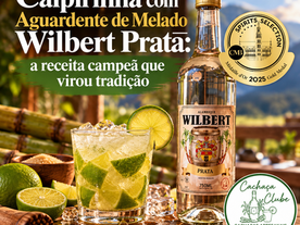 Caipirinha com Aguardente de Melado Wilbert Prata limão-taiti açúcar e gelo receita campeã