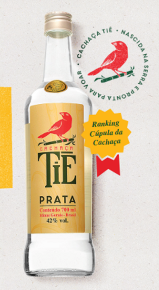 Cachaça Tiê Prata: sofisticada, valorizada e respeitada internacionalmente