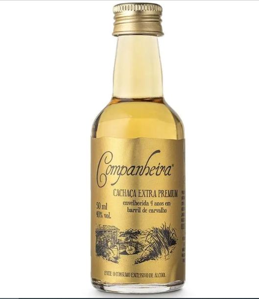 Miniatura: Kit Miniaturas Cachaça Companheira Kraft 4 Garrafas de 50 ml cada