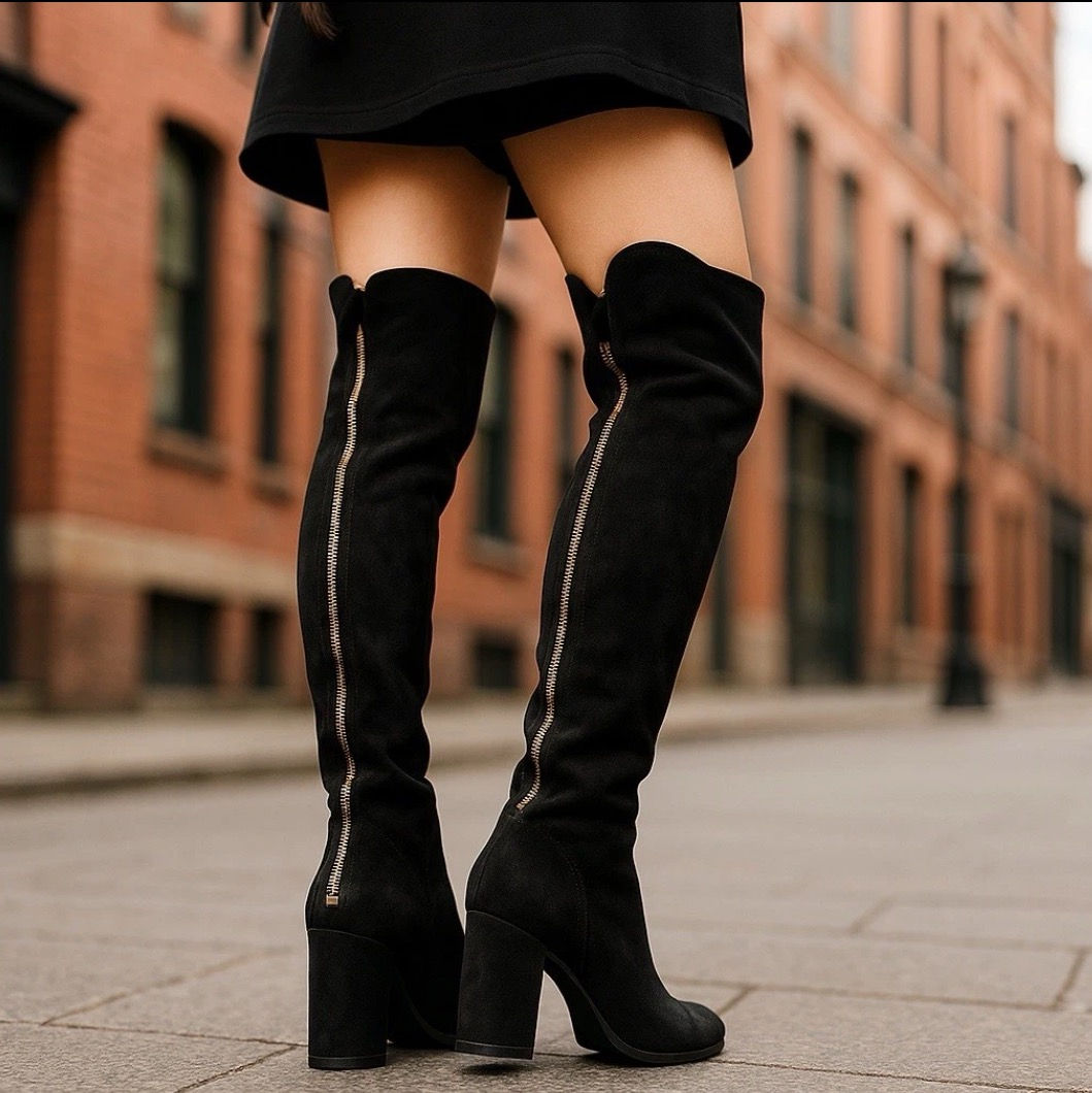 Share Guess Arla Zippered Over The Knee Boots S8