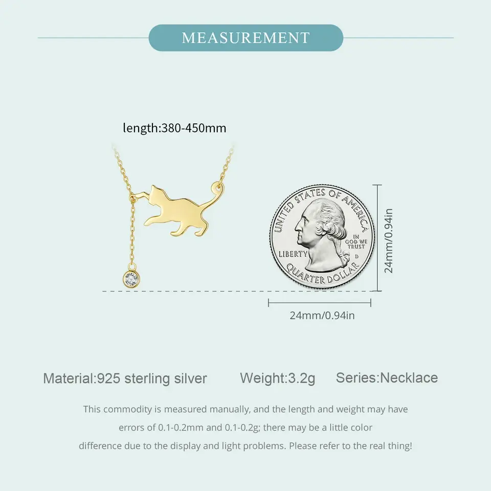 Miniatura: Collar Gatuno Minimalista en Plata .925 – Movimiento y Elegancia