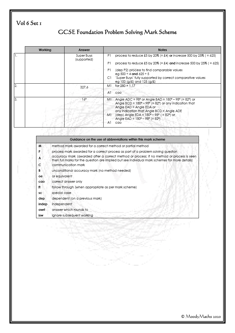 Thumbnail: GCSE Problem Solving Volume 6 - All Tiers