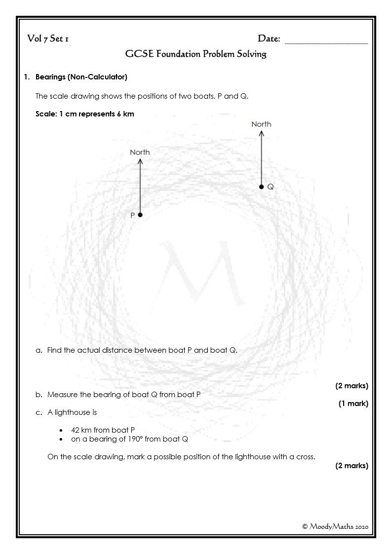 GCSE Problem Solving Volume 7 - All Tiers | MoodyMaths